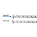 Manguera para boiler, acero inox. 1/2"H x 3/4"H, 60 cm