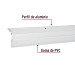 Guardapolvo automático 90 cm blanco, HERMEX