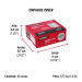 Bisagra cuadrada 2-1/2" acero inox, cabeza plana, HERMEX