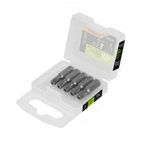 Estuche con 5 puntas torx T27 con seguro largo 1", EXPERT