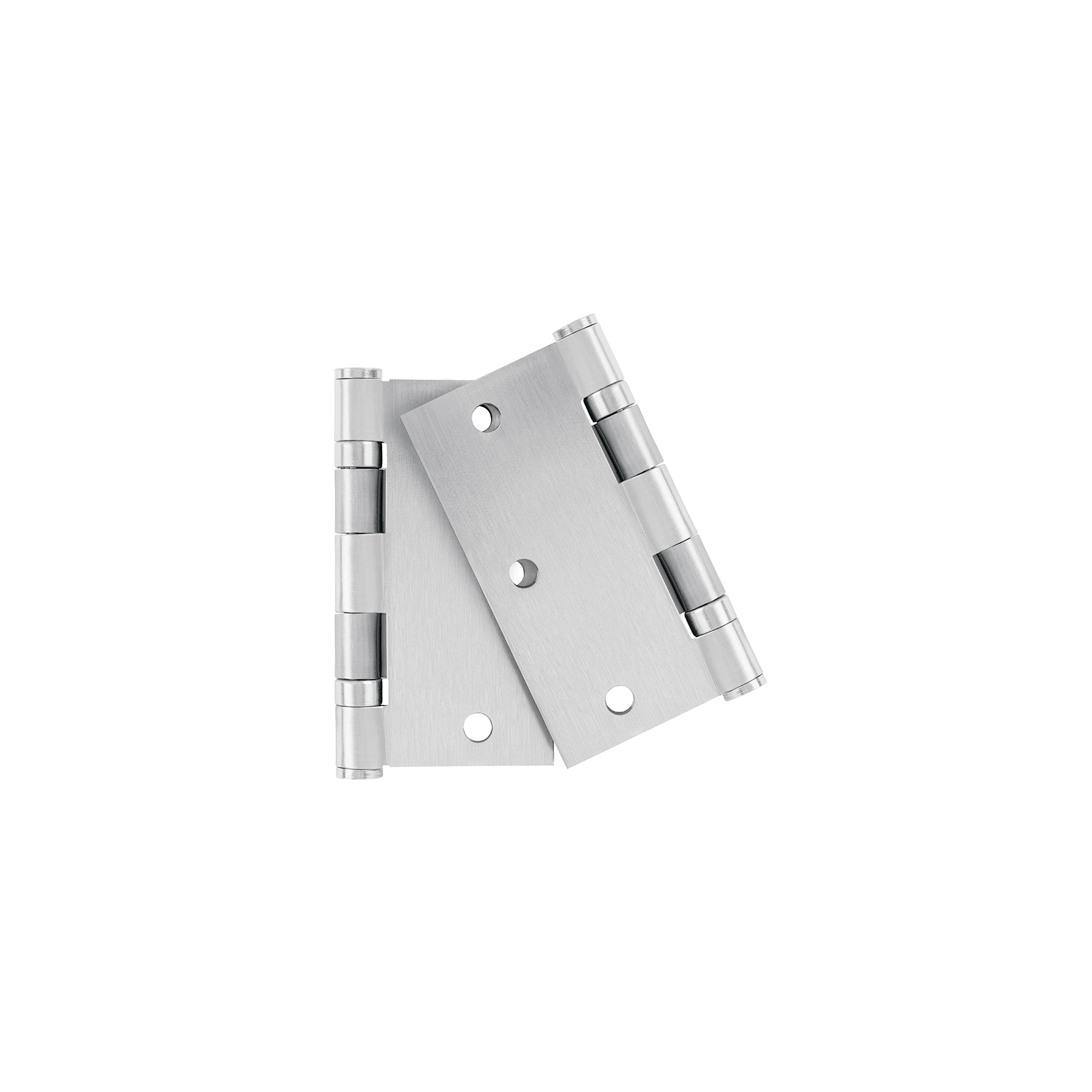 Bolsa 2 bisagras cuadradas 3-1/2" acero inox, cabeza plana