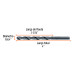 Broca HSS 19/64" Trublack para metal, TRUPER