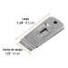 Raspador de acero inoxidable con cuchillas de 1-1/2", TRUPER