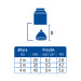 Regadera redonda 3-1/4", ABS, sin brazo, cromo, AERO