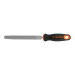 Lima media caña bastarda 6" con mango Comfort Grip, TRUPER