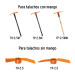 Mango madera para talachos TP-2.5M y TH-2.5M, de 36", TRUPER
