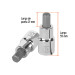 Dado punta hexagonal de 10 mm, cuadro 1/2", TRUPER