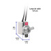 Interruptor de palanca con cable, 1 polo, on-off, VOLTECK