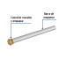Ánodo de magnesio para calentador solar, 3/4", FOSET