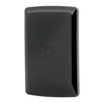 Placa ciega, Italiana, color negro, VOLTECK