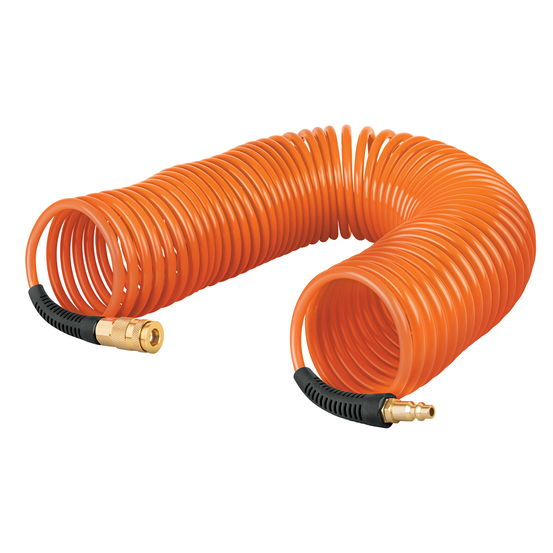 Manguera para compresor, tipo resorte, 7.6 m x 1/4", TRUPER