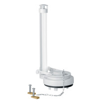 Válvula de descarga 3" para WC de 1pieza, cadena inox, FOSET