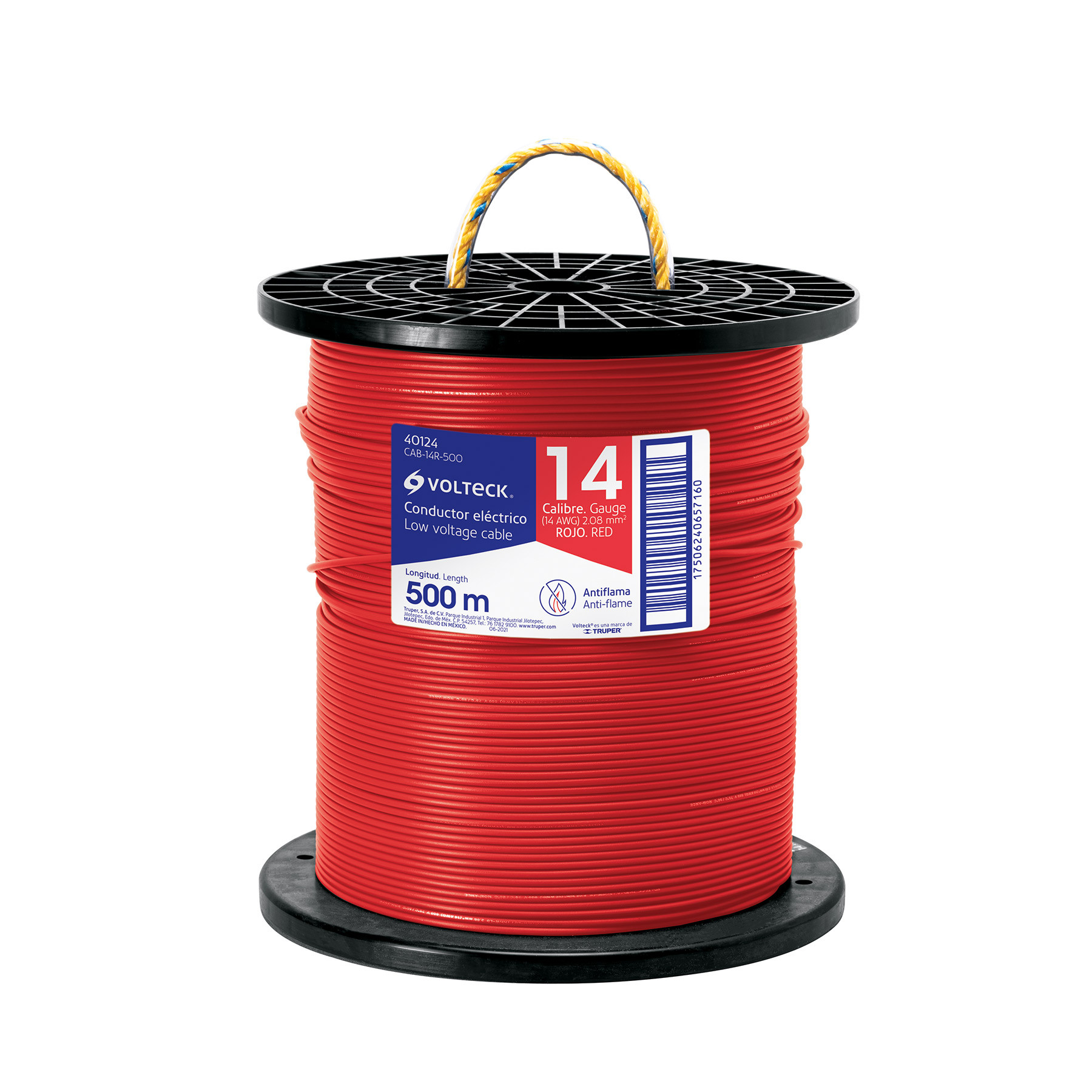 Cables THHW-LS rojos, 500 m