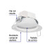 Luminario LED empotrable 5 W 6500 K, redondo, VOLTECK