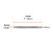 Lima triangular 7" para machete, 36 dpp, TRUPER