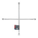 Llave de cruz 20" pulida y cromada, TRUPER