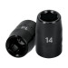 Dado cuadro 1/2" de impacto 6 puntas de 14 mm, TRUPER