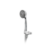 Regadera de teléfono 3-1/4, ABS, con soporte, cromo, AERO