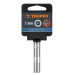 Dado largo de 7 mm, 6 puntas, cuadro 1/4", TRUPER