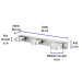 Luminario LED de pared para baño 10W 4000K, 3 spots, VOLTECK