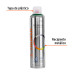Pintura en aerosol, verde hoja, bote esbelto, 400 ml