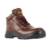 Bota de seguridad café, #27, casquillo de poliamida, PRETUL