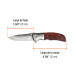 Navaja abatible 4-3/4" mango de madera, TRUPER