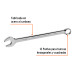 Llave combinada extralarga 33 mm x 376 mm de largo, EXPERT