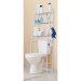 Mueble organizador blanco para baño con 3 repisas, FOSET