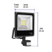 Reflector LED para exteriores 30W 6500K con sensor, VOLTECK