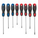 Juego de 8 desarmadores mango Comfort Grip, PRETUL