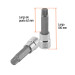 Dado punta larga bristol M16, cuadro 1/2", TRUPER