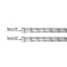 Manguera para boiler, acero inox. 1/2"H x 1/2"H, 40 cm