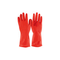 Guantes de látex para limpieza, rojos, M, PRETUL