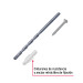 Kit de 20 taquetes 3/16" con pijas #6 y 1 broca 3/16", FIERO