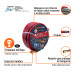 Manguera 1/2" super reforzada 4 capas 30 m conexiones metal
