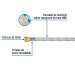 Manguera para gas, aluminio, 3/8" flare, 300 cm, FOSET