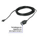 Portalámparas con cable de 10 m, VOLTECK