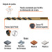 Broca HSS 1/4" Trugold para metal en blíster, EXPERT
