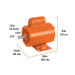 Motor eléctrico monofásico de 1/4 HP, alta velocidad, TRUPER