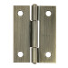 Bisagra rectangular 2 x 1-1/2", latón antiguo, HERMEX