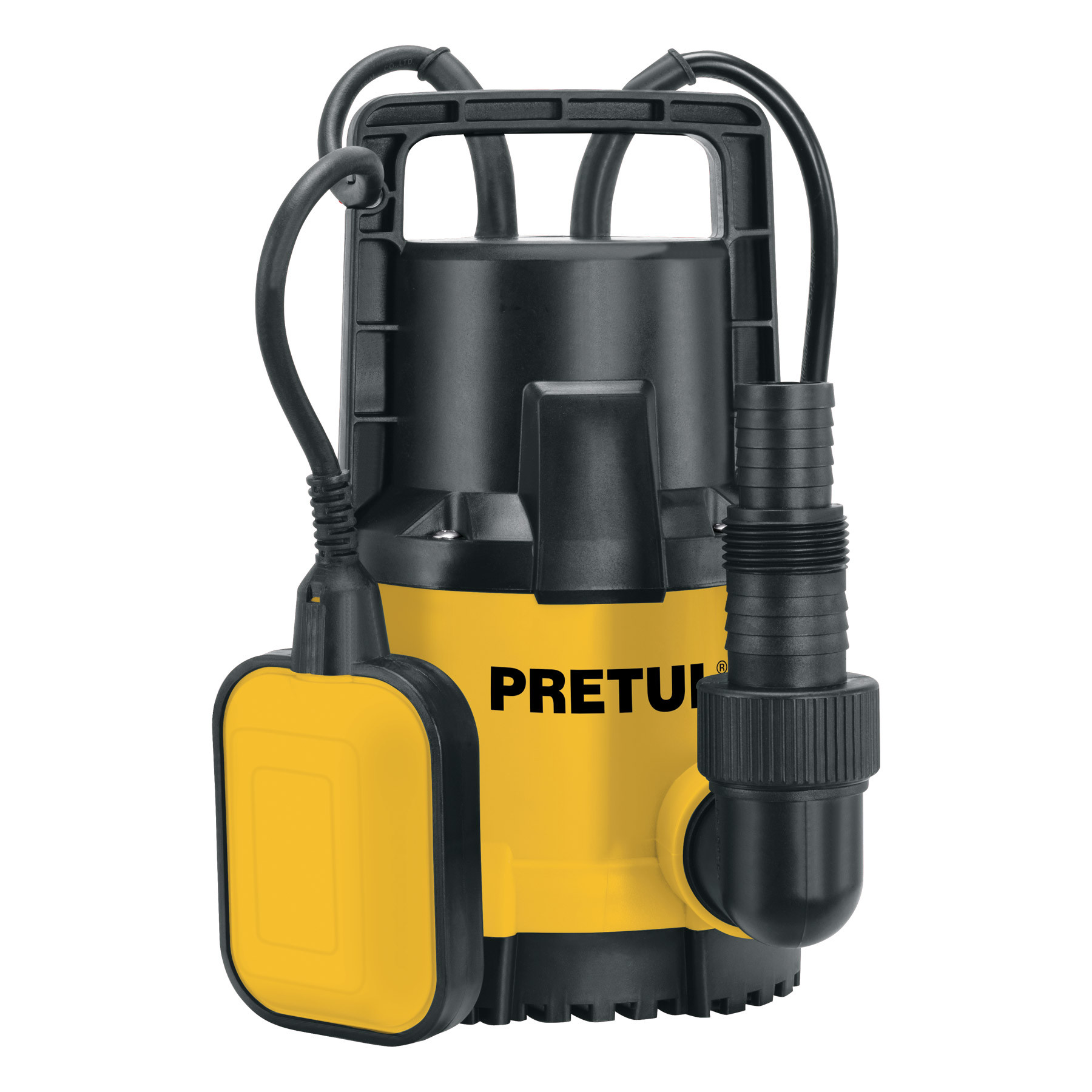 Bomba sumergible plástica, 1/2 HP para agua limpia, PRETUL