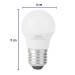 Lámpara de LED, A19, 3 W, luz cálida, Volteck
