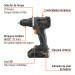 Taladro 1/2", 20V, 2 baterías 2Ah, MAX