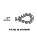 Bolsa con 10 guardacabos para cable de acero de 3/16", FIERO