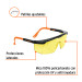 Lentes de seguridad ajustables ámbar, TRUPER CLASSIC
