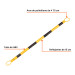 Barra extensible de 1.3 a 2.1 m reflejante para conos