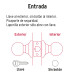 Cerradura pomo, negro, esfera, entrada, HERMEX