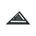 Escuadra 7", aluminio color negro, para muro de yeso, TRUPER