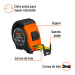 Flexómetro Gripper contra impactos 5.5 m cinta 25 mm, TRUPER